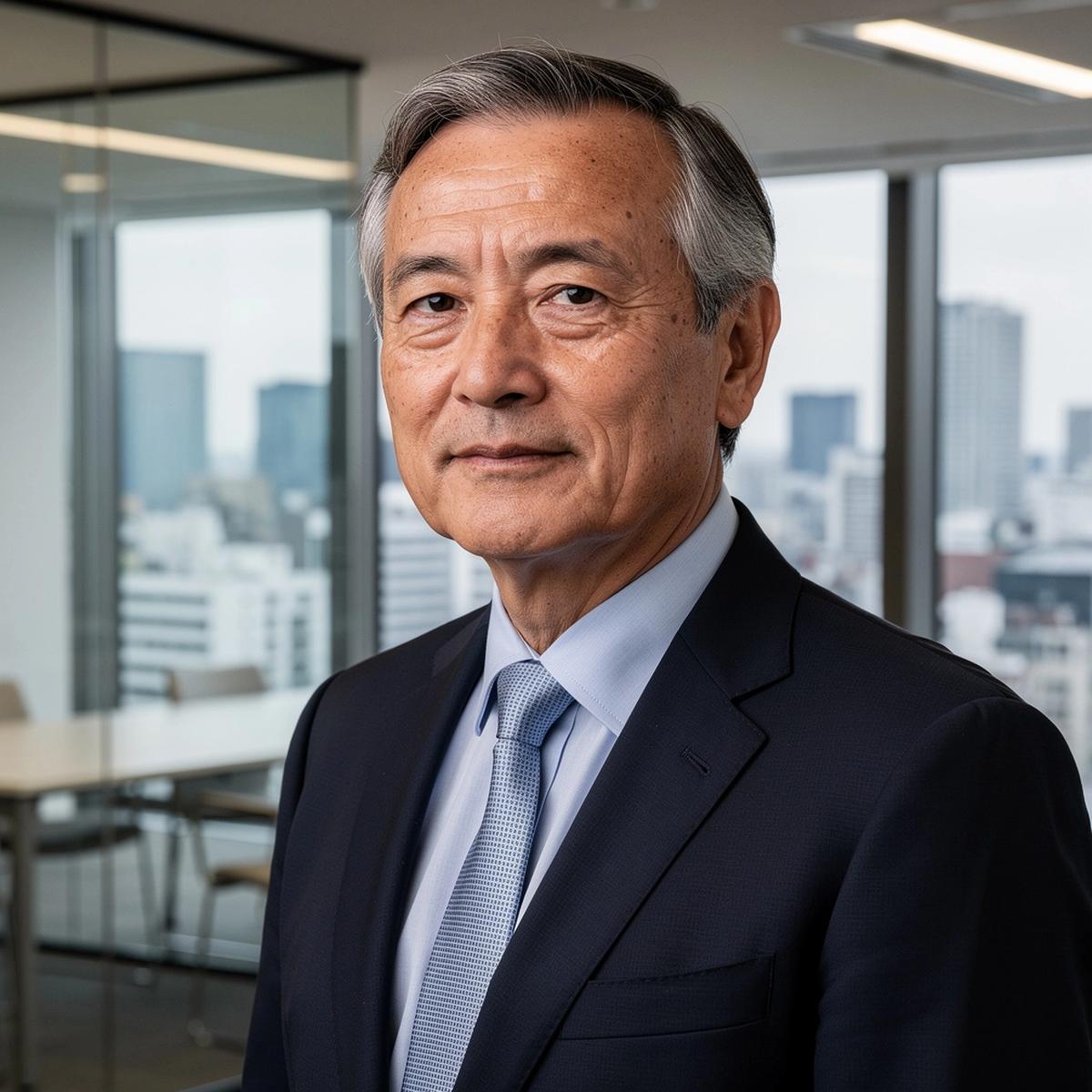 Senior oil and gas executive mentor in a professional office setting